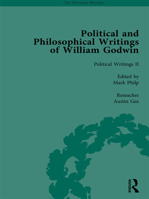 cover image of The Political and Philosophical Writings of William Godwin vol 2